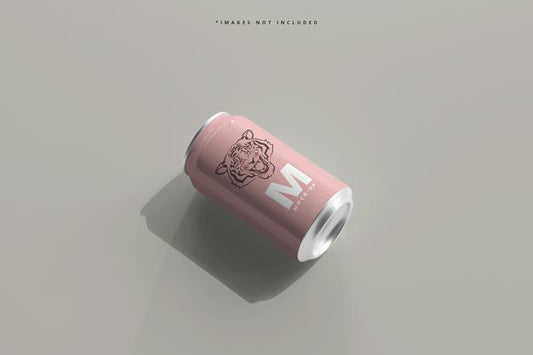 Free 330Ml Medium Size Soda Or Beer Can Mockup Psd