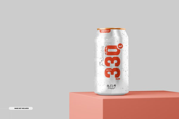 Free 330Ml Soda Can Mockup Psd