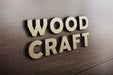 Free 3D Wooden Logo Mockup