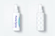 Free 4 Oz Pump Spray Bottle Mockup, Top View 02