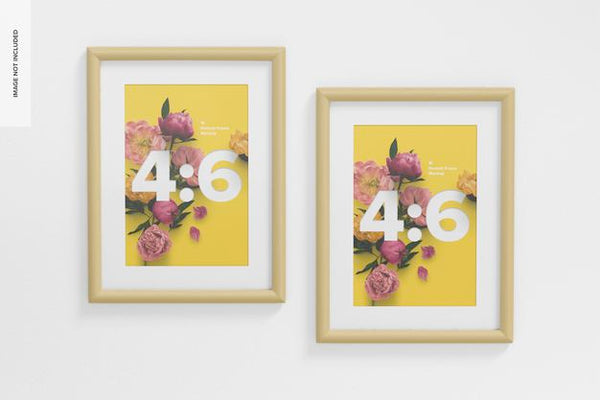 Free 4:6 Portrait Frames Mockup Psd