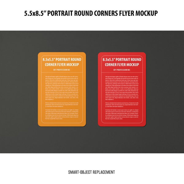 Free 5.5X8.5'' Portrait Flyer Mockup Psd