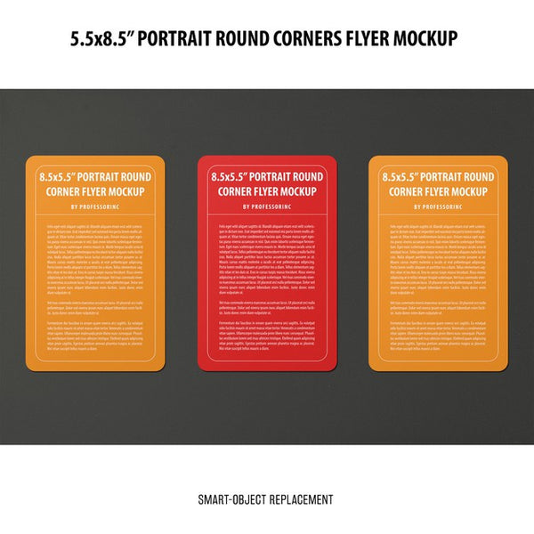 Free 5.5X8.5'' Portrait Flyer Mockup Psd