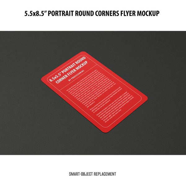 Free 5.5X8.5'' Portrait Flyer Mockup Psd