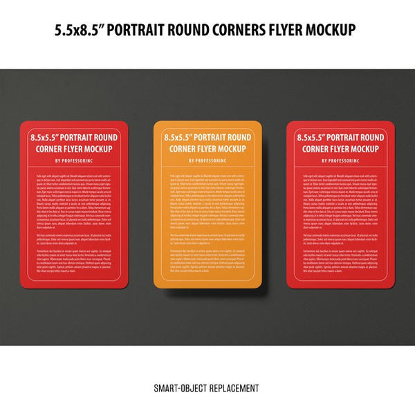 Free 5.5X8.5'' Portrait Flyer Mockup Psd