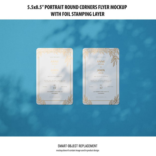 Free 5.5X8.5'' Portrait Flyer Mockup Psd