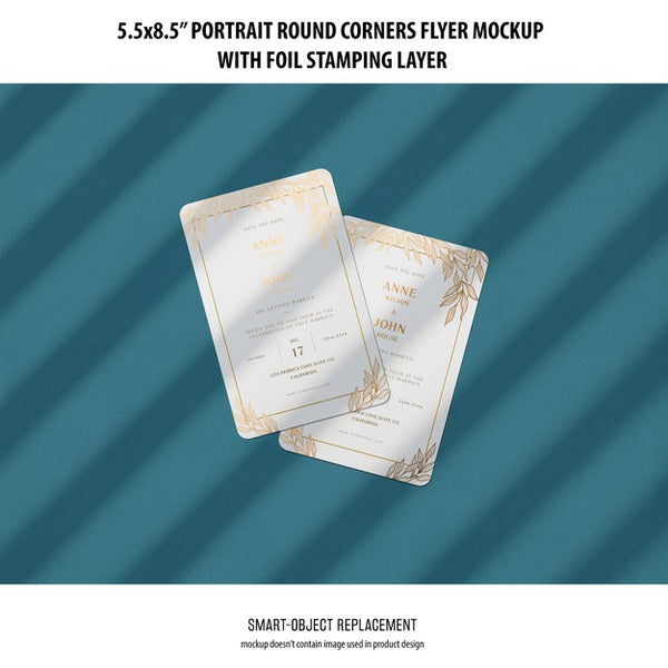 Free 5.5X8.5'' Portrait Flyer Mockup Psd