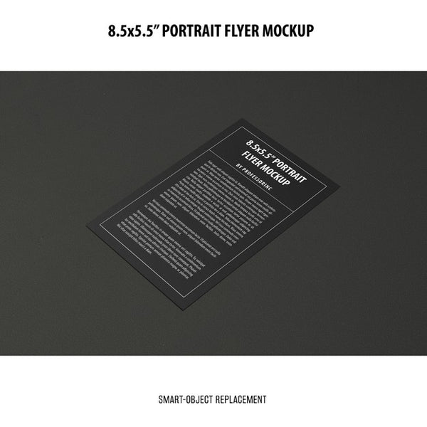 Free 5.5X8.5'' Portrait Flyer Mockup Psd