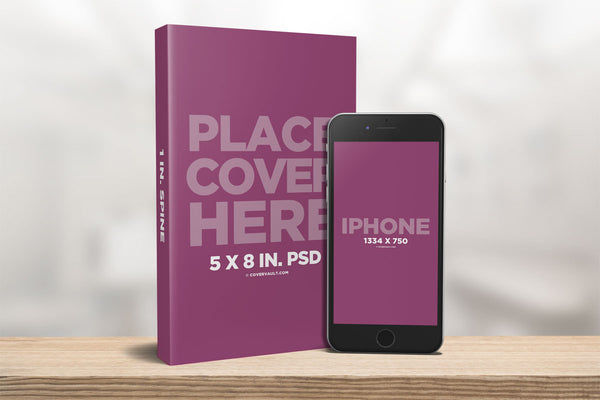 Free 5 X 8 Paperback Book With Iphone Mockup