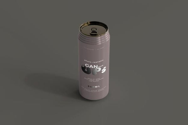 Free 500Ml Sleek Soda Can Mockup Psd