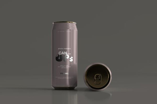 Free 500Ml Sleek Soda Can Mockup Psd