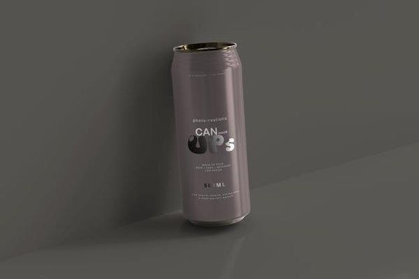 Free 500Ml Sleek Soda Can Mockup Psd