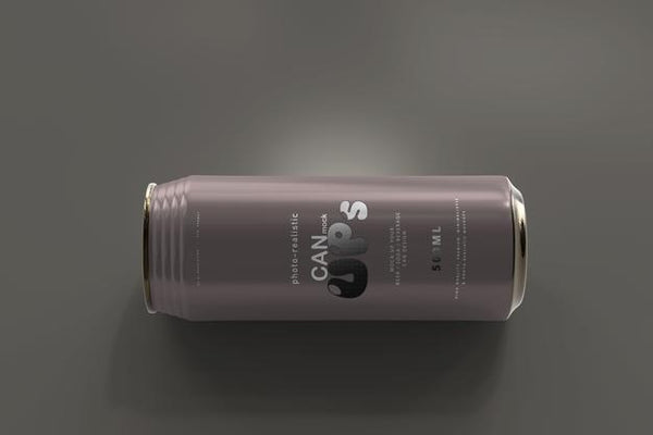 Free 500Ml Sleek Soda Can Mockup Psd