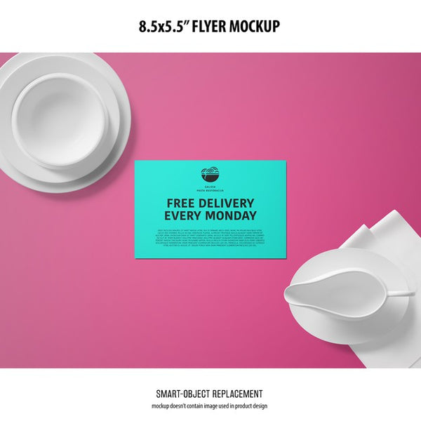 Free 8.5X5.5 Flyer Mockup Psd