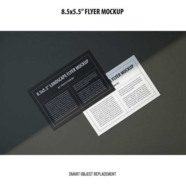 Free 8.5X5.5 Flyer Mockup Psd