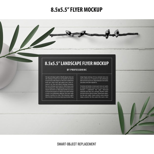 Free 8.5X5.5 Flyer Mockup Psd