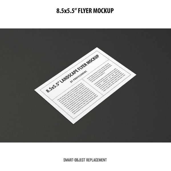 Free 8.5X5.5 Flyer Mockup Psd