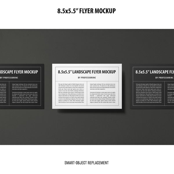 Free 8.5X5.5 Flyer Mockup Psd