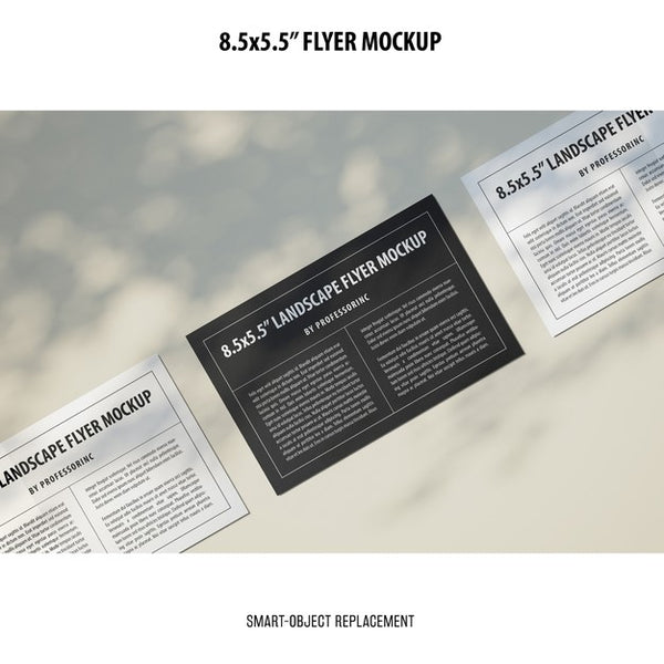 Free 8.5X5.5 Flyer Mockup Psd