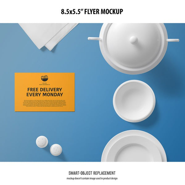 Free 8.5X5.5 Flyer Mockup Psd