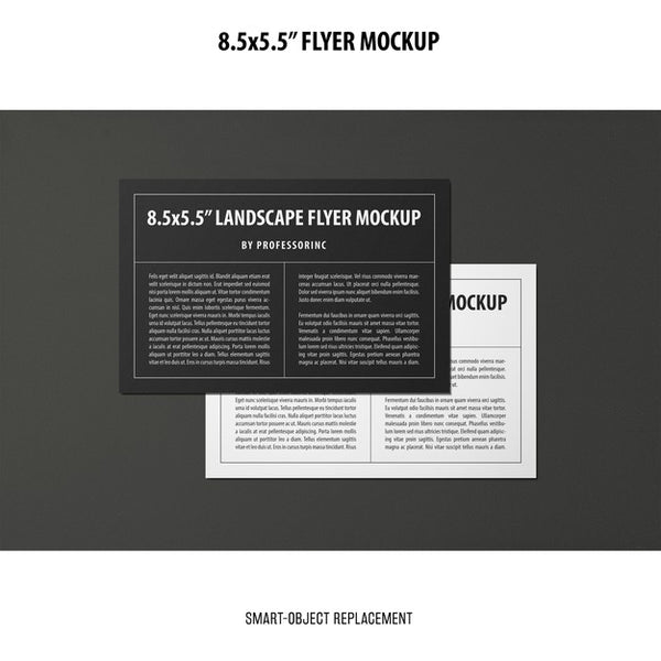 Free 8.5X5.5 Flyer Mockup Psd