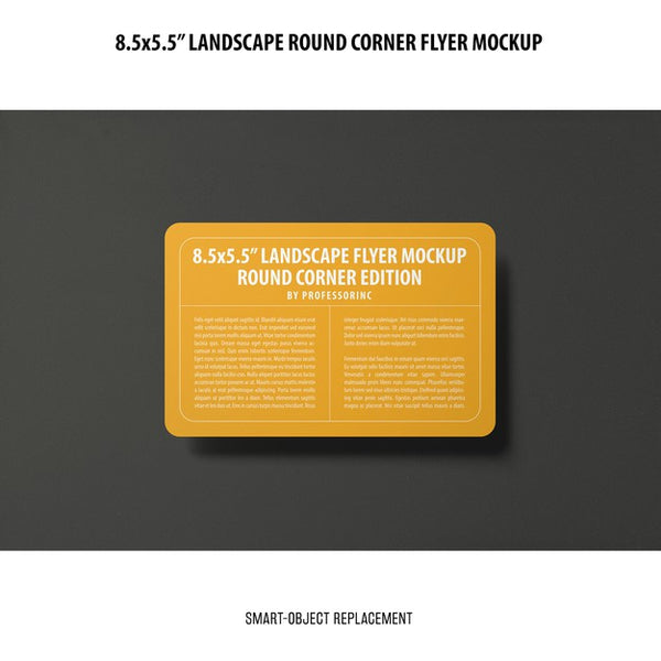 Free 8.5X5.5 Landscape Flyer Mockup Psd