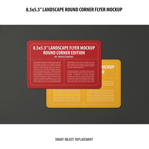 Free 8.5X5.5 Landscape Flyer Mockup Psd