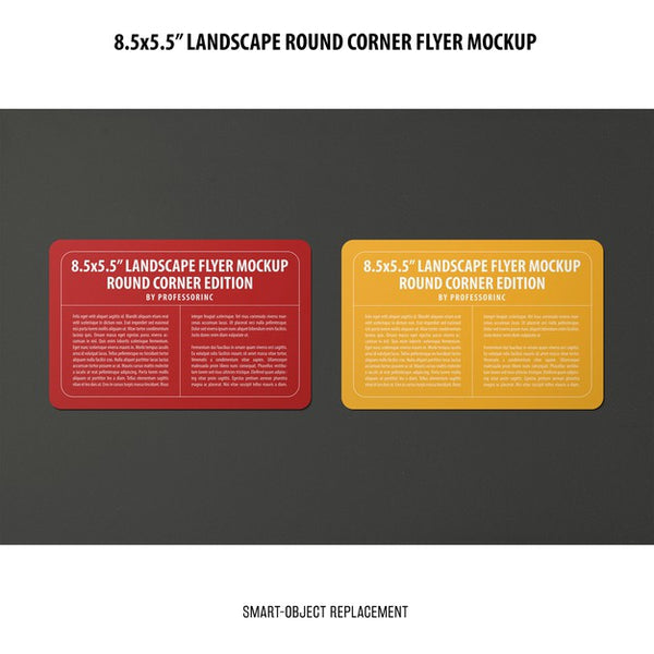 Free 8.5X5.5 Landscape Flyer Mockup Psd