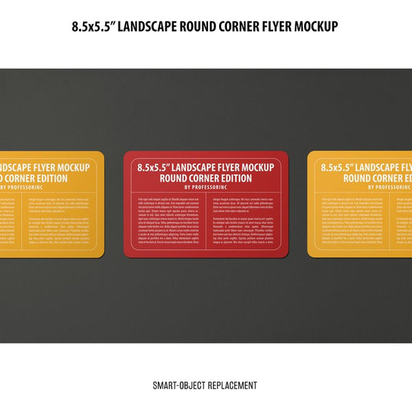 Free 8.5X5.5 Landscape Flyer Mockup Psd