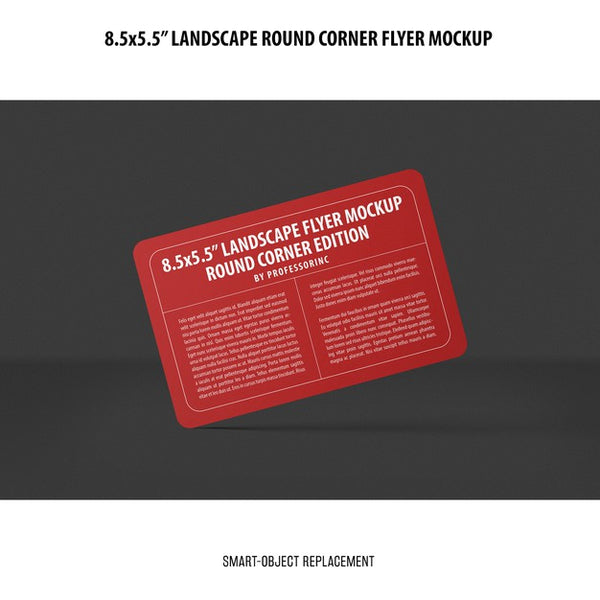 Free 8.5X5.5 Landscape Flyer Mockup Psd