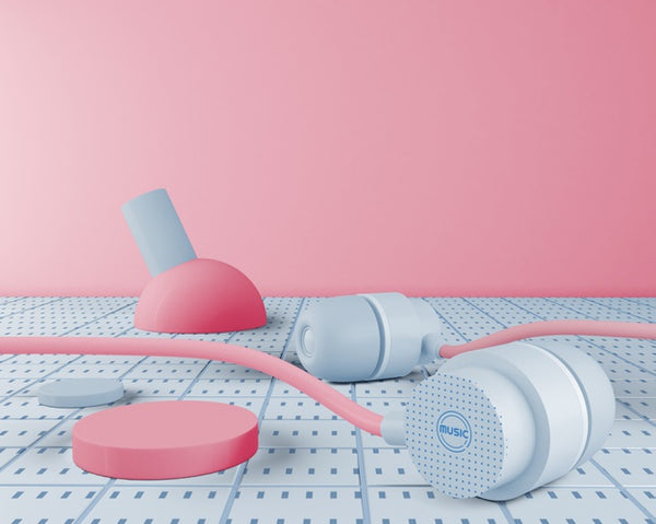 Free 80S Minimalistic Earphones Psd