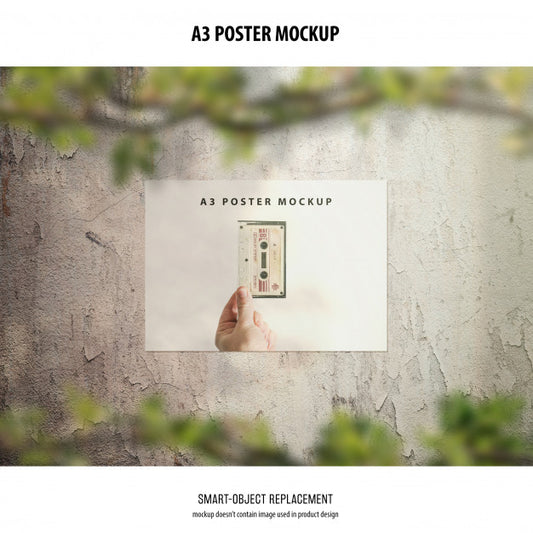 Free A3 Poster Mockup Psd