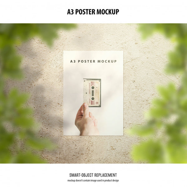 Free A3 Poster Mockup Psd