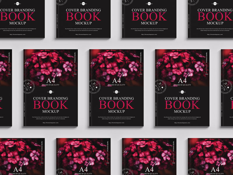 Free A4 Cover Branding Book Mockup