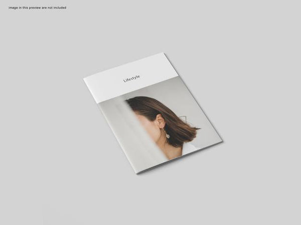 Free A4 Cover Brochure Mockup Psd