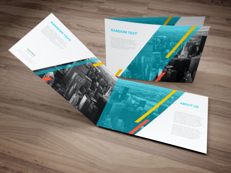 Free A4 Landscape Brochure Mockup