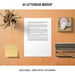 Free A4 Letterhead Mockup With Sticky Note Psd