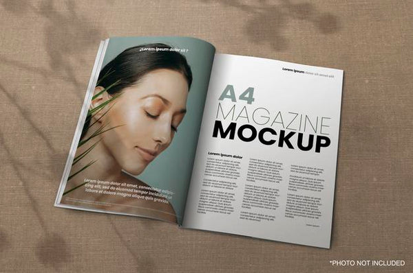 Free A4 Magazine Mockup Psd