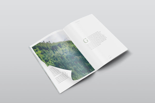 Free A4 Psd Magazine Mockup Isometric View