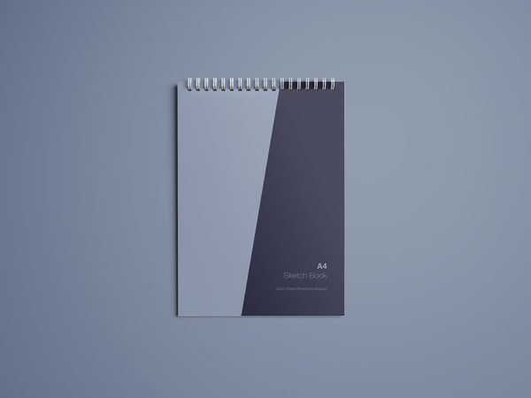 Free A4 Sketch Book Mockup