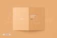 Free A5 A6 Folded Brochure Card Mockup Psd