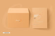 Free A5 A6 Folded Invitation Card Mockup Psd
