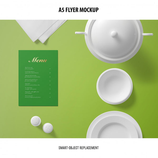 Free A5 Flyer Mockup Psd