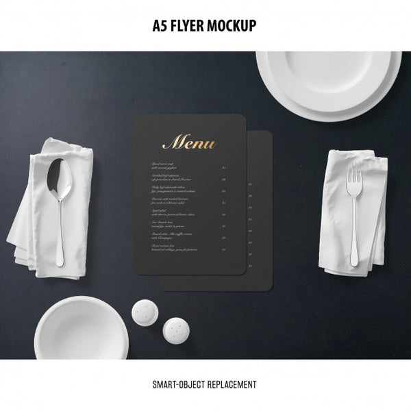 Free A5 Flyer Mockup Psd