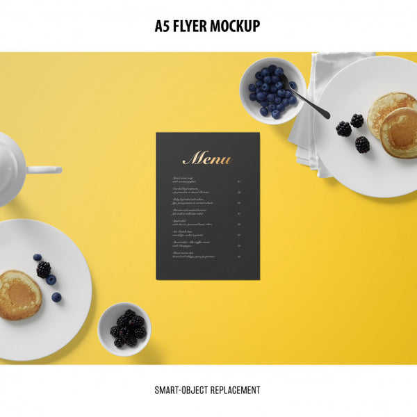 Free A5 Flyer Mockup Psd