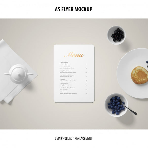 Free A5 Flyer Mockup Psd