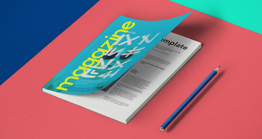 Free A5 Psd Magazine Mockup