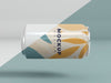 Free Abstract Can Packaging Concept Mock-Up Psd