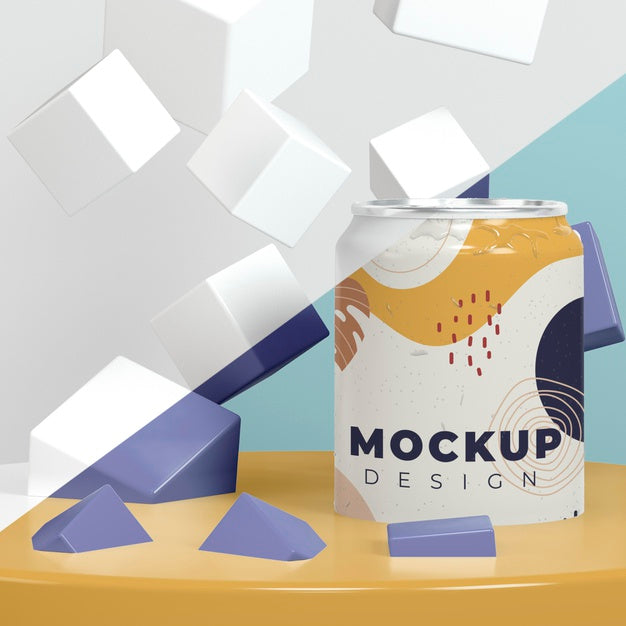 Free Abstract Can Packaging Mock-Up Psd – DreamBundles