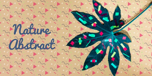 Free Abstract Drawing On Plant Leaves Psd